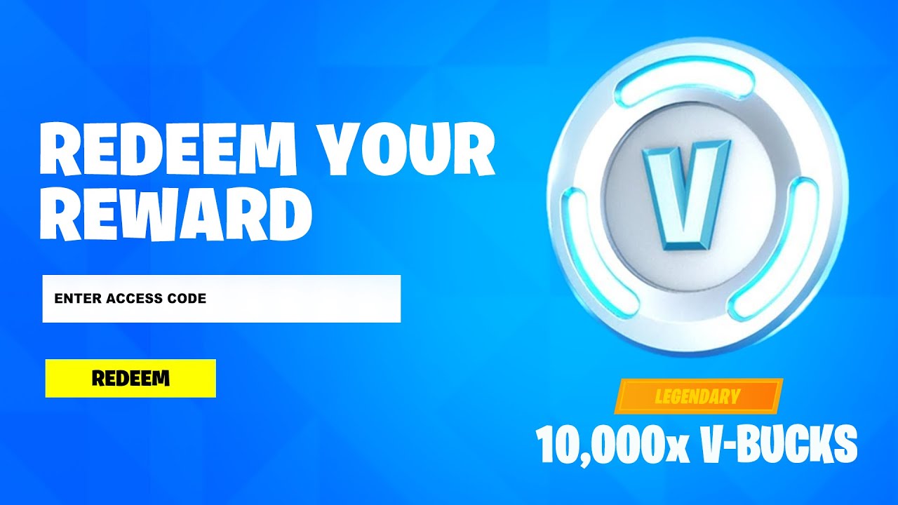 Codes and redemption for free v-bucks