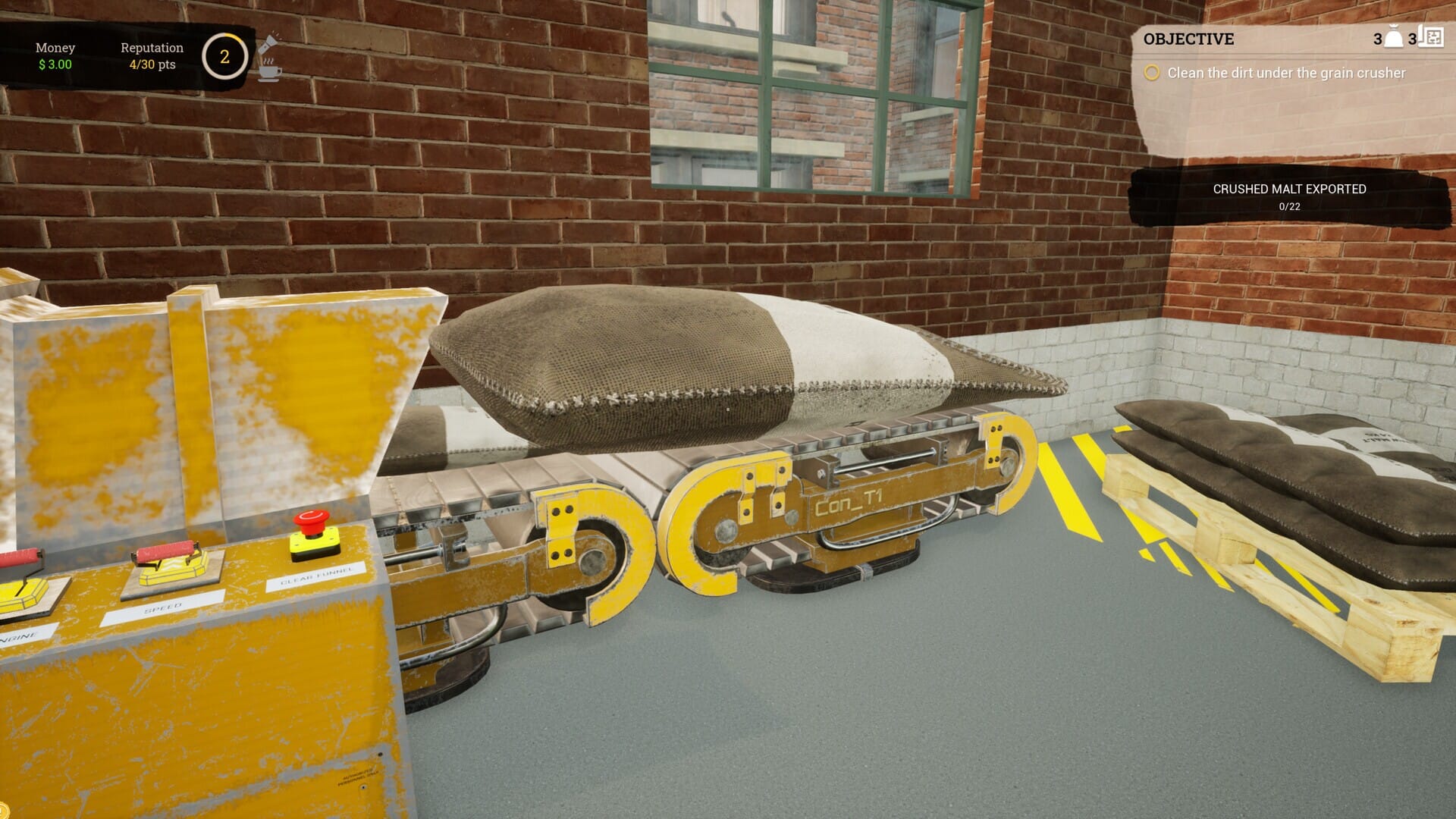 In-game screenshot of Beer Factory - Prologue