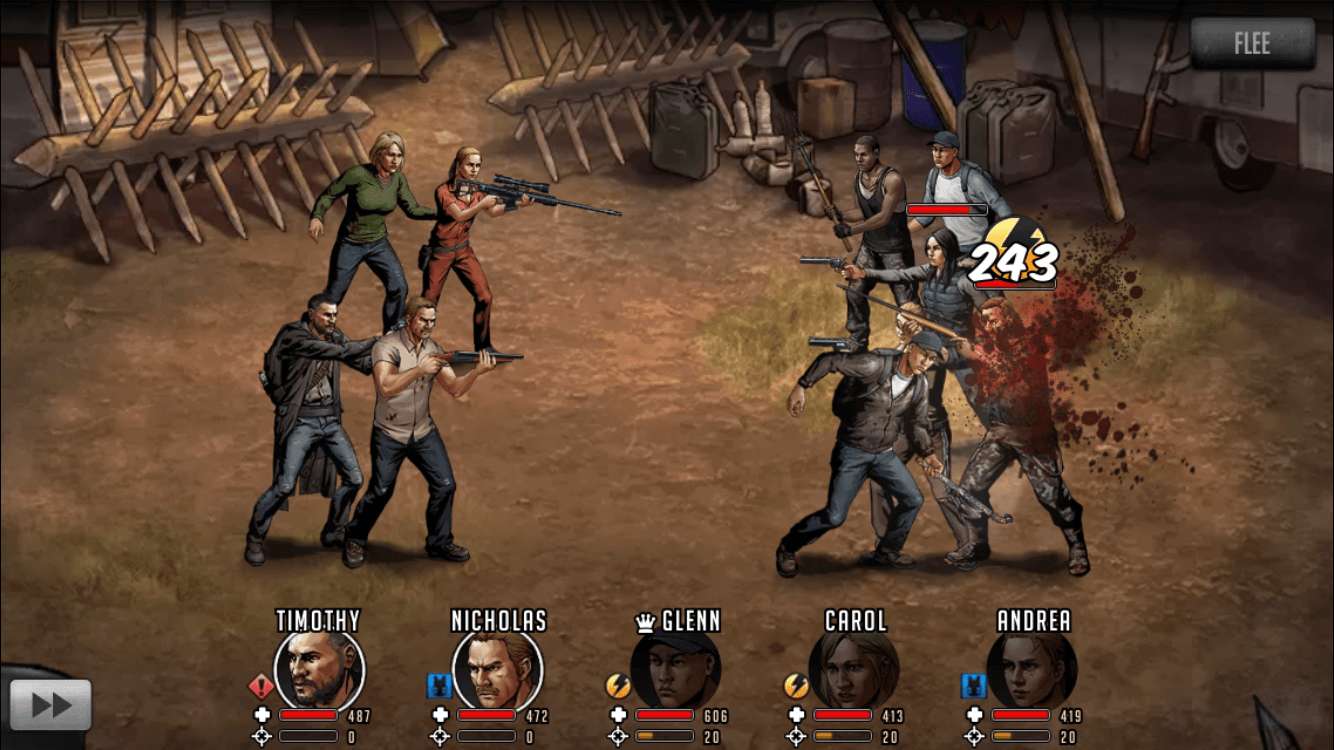 High resolution product overview of Walking Dead roguelite Android