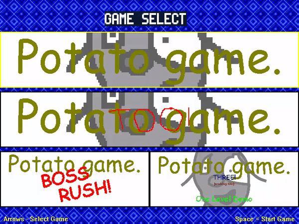 In-game screenshot of Potato game. Value Pack