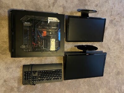 High resolution product overview of 32GB RAM gaming PC