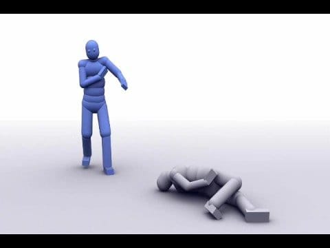 Hands-on close-up showing features of AI self-balancing ragdoll physics