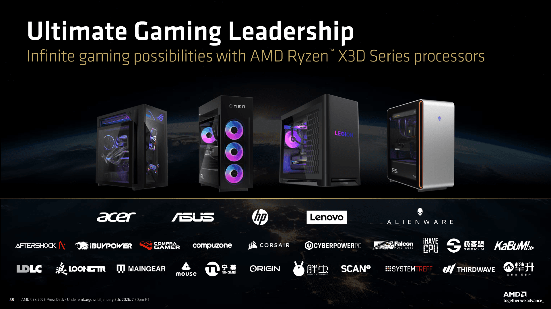 Hands-on close-up showing features of AMD Ryzen 9850X3D gaming