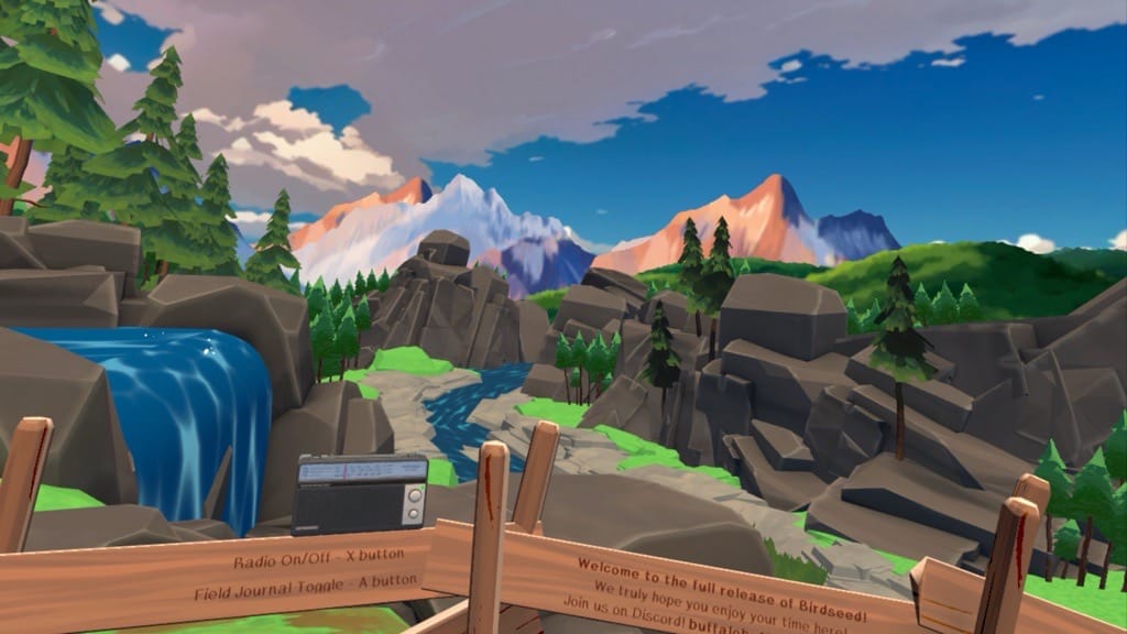 Hands-on close-up showing features of Birdseed VR Quest 3