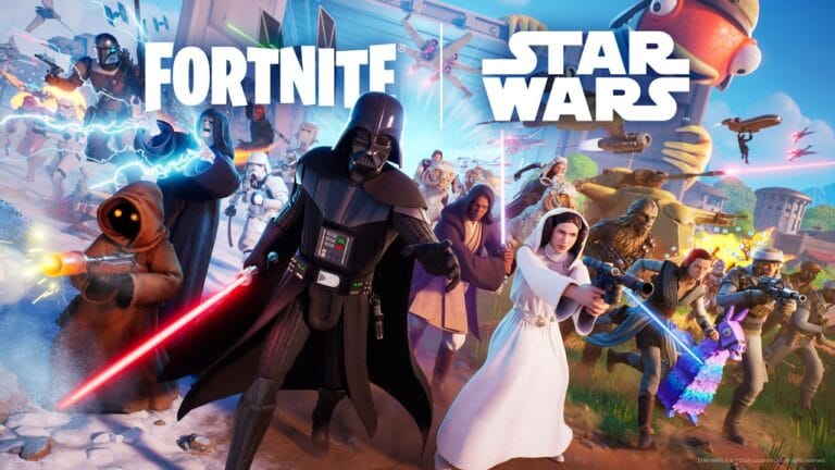High resolution product overview of Fortnite iOS Star Wars