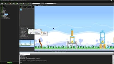Hands-on close-up showing features of GameMaker Android game development