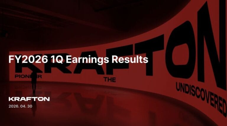 High resolution product overview of Krafton Q1 revenue growth