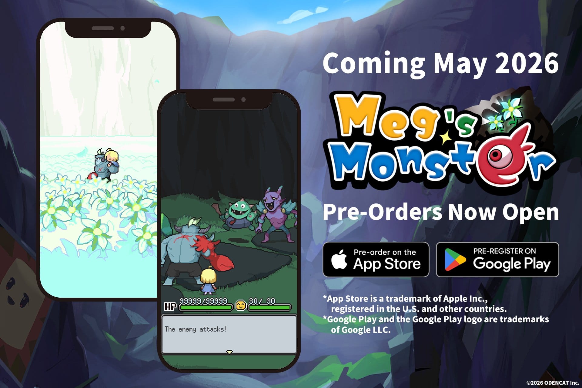 High resolution product overview of Meg's Monster iOS new