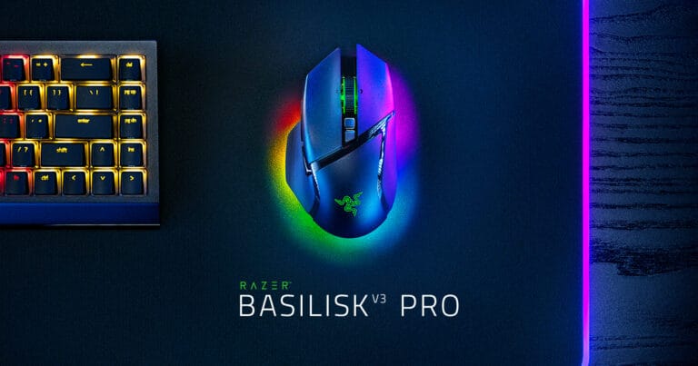 High resolution product overview of Razer Basilisk V3 Pro