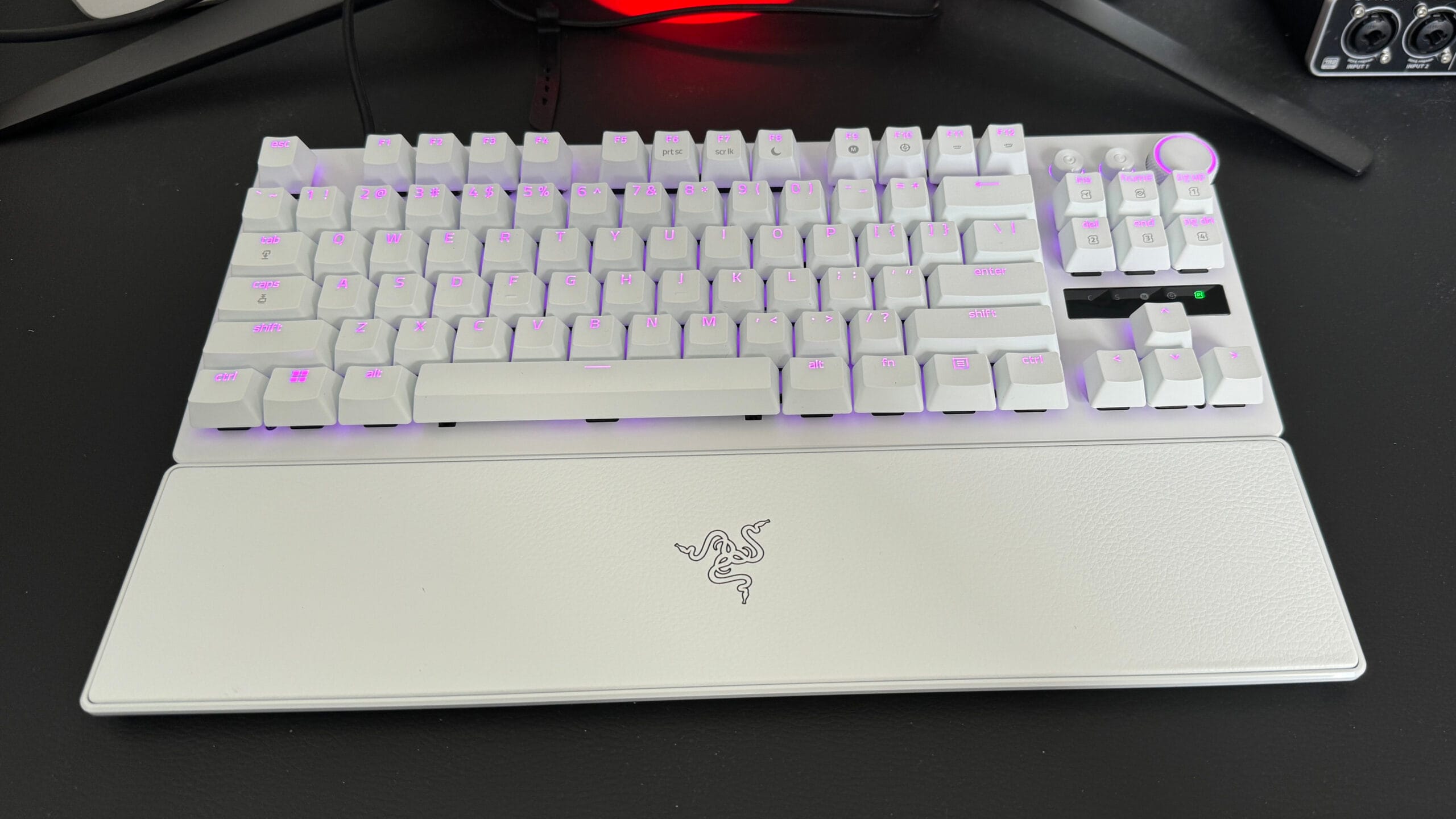 Razer Huntsman V3 TKL Review: Is 8KHz Worth It? Hands-on close-up showing features of Razer Huntsman V3 Tenkeyless