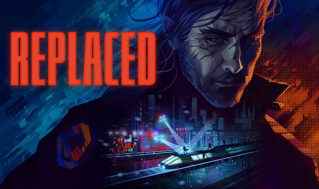 REPLACED Review: A Stunning Cyberpunk Platformer With Real Rough Edges Hands-on close-up showing features of REPLACED review