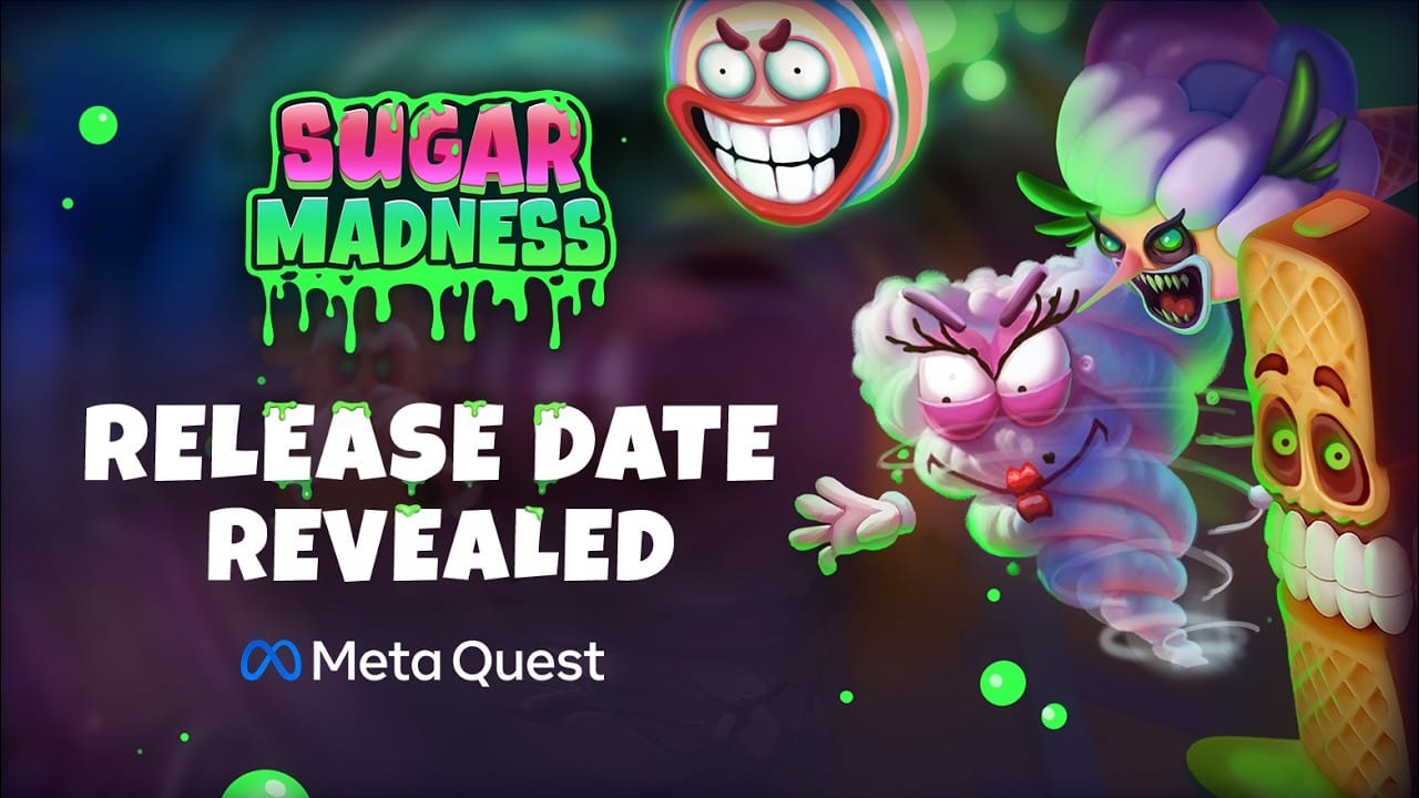 Hands-on close-up showing features of Sugar Madness Quest VR