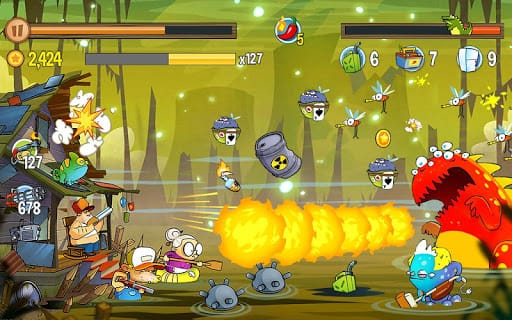 High resolution product overview of Swamp Attack Android game
