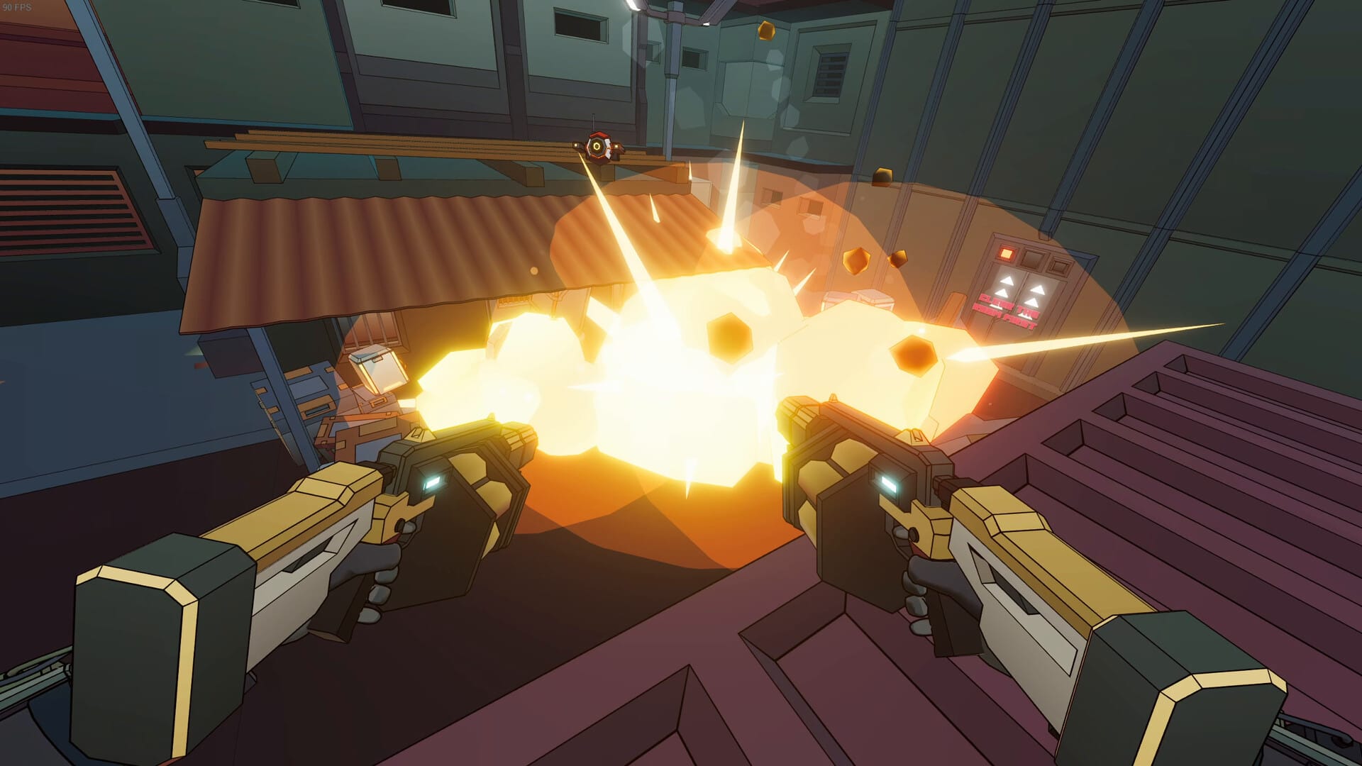 Hands-on close-up showing features of Sweet Surrender VR roguelike
