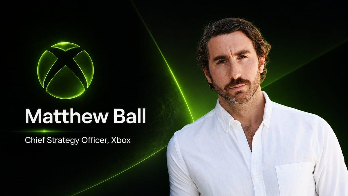Hands-on close-up showing features of Xbox Matthew Ball strategy