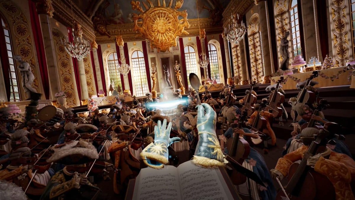 High resolution product overview of Maestro VR rhythm game