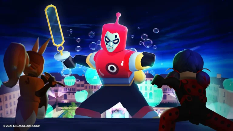 Hands-on close-up showing features of Miraculous Roblox Android collaboration