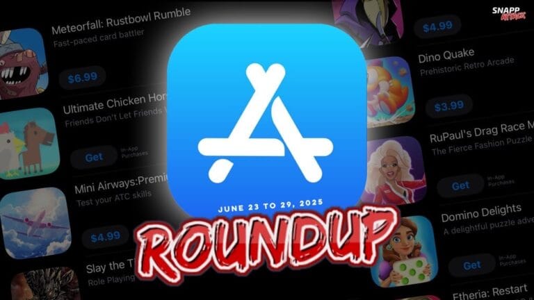 High resolution product overview of new iOS games roundup
