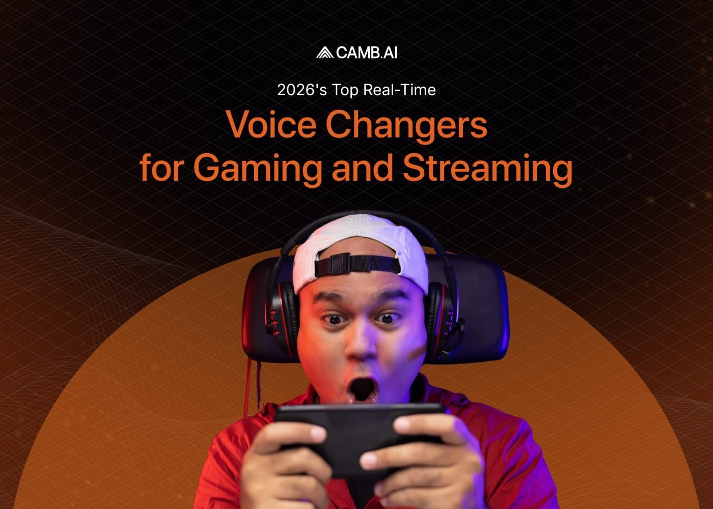 Hands-on close-up showing features of real-time AI voice transformation