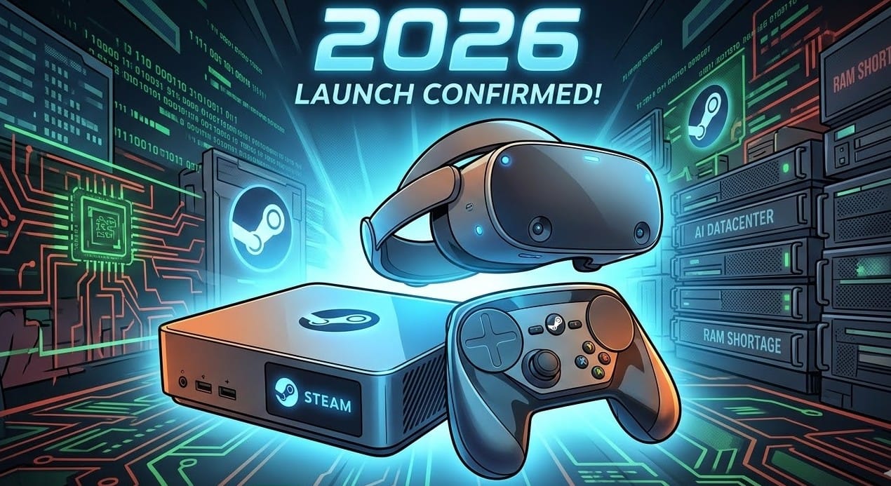 High resolution product overview of Valve Steam Machine AI