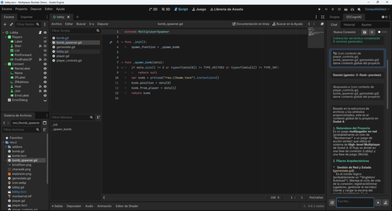 High resolution product overview of Godot AI generated code