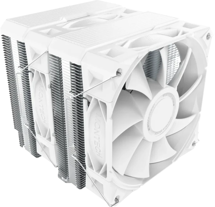 Montech NX600 CPU Cooler Review: Budget Beast or Bust? Hands-on close-up showing features of Montech NX600 CPU cooler