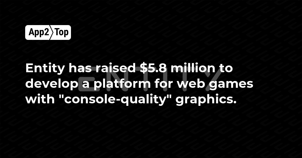 Hands-on close-up showing features of Entity gaming platform funding