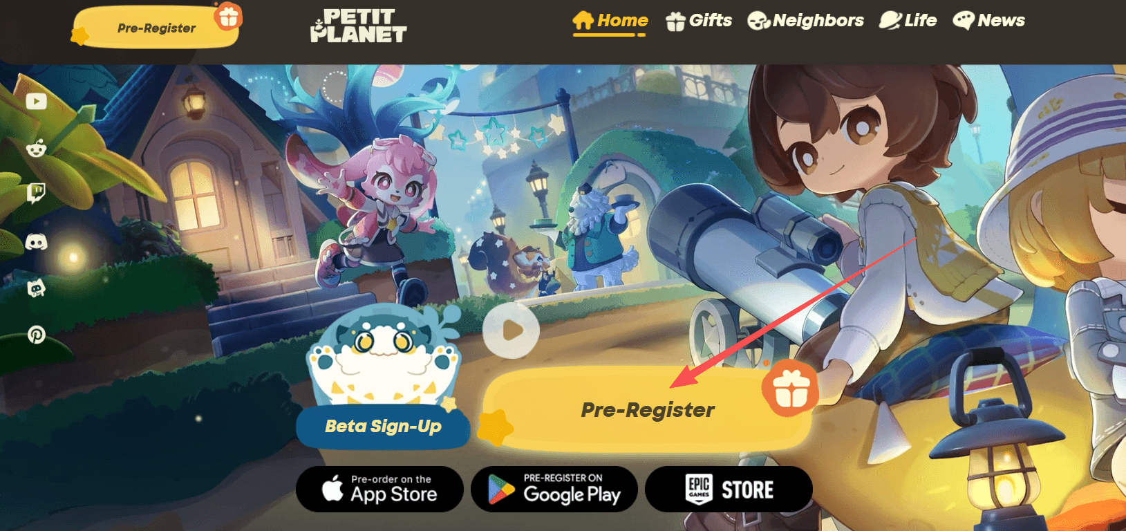 Hands-on close-up showing features of Petit Planet Android pre