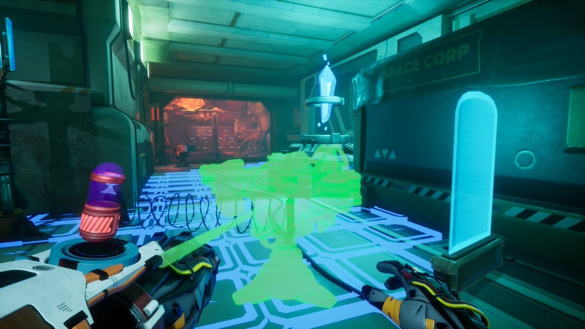 Hands-on close-up showing features of The Long Survival PSVR2