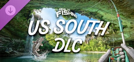Hands-on close-up showing features of Real VR Fishing US