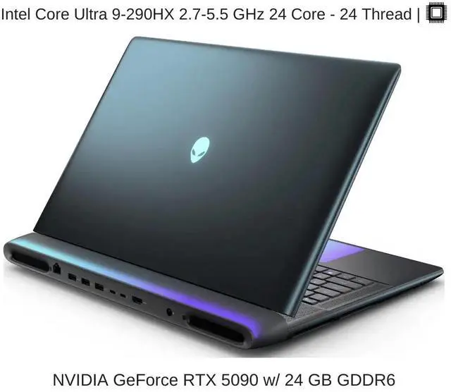 High resolution product overview of RTX 5090 Alienware Aurora
