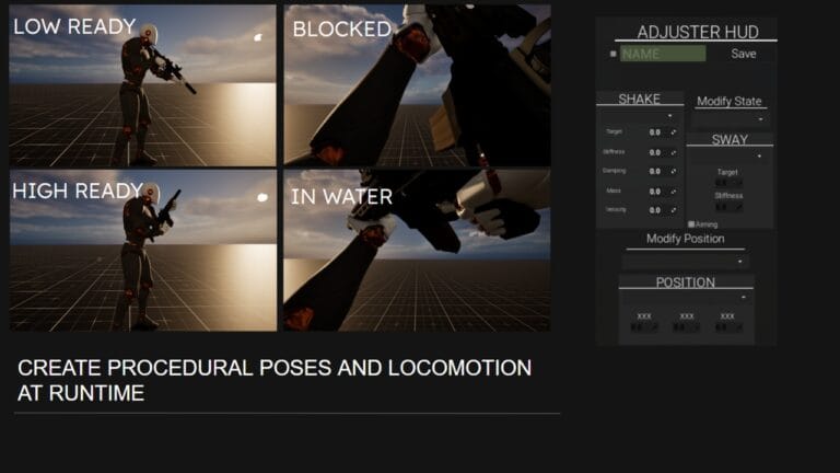 High resolution product overview of UE5 procedural animation tool